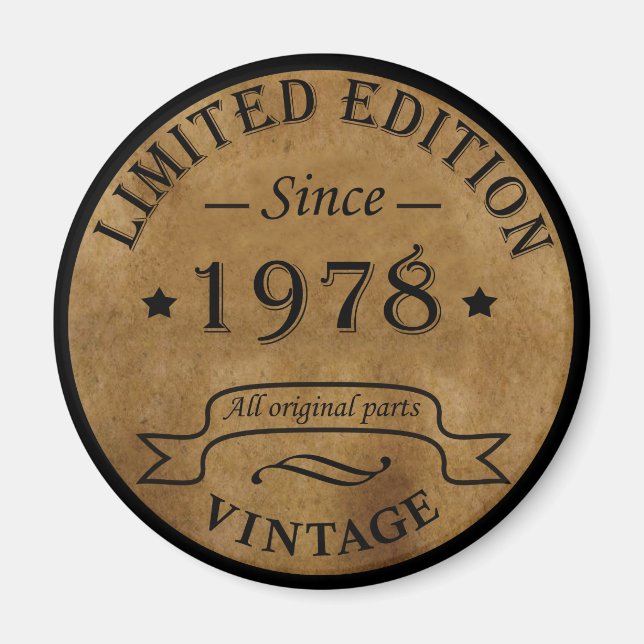 Íman Nascer de aniversário de 1978 (Frente)