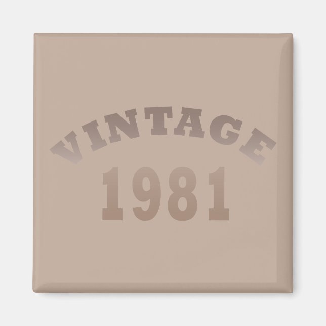 Íman Nascer de aniversário de 1981 (Frente)