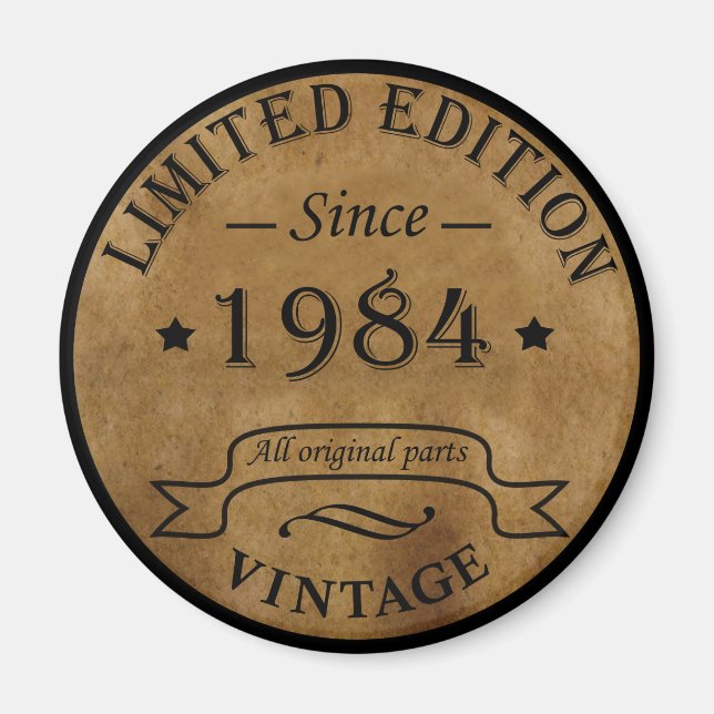 Íman Nascer de aniversário de 1984 (Frente)