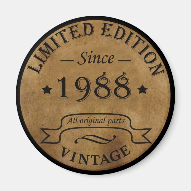 Íman nascer de aniversário de 1988 (Frente)
