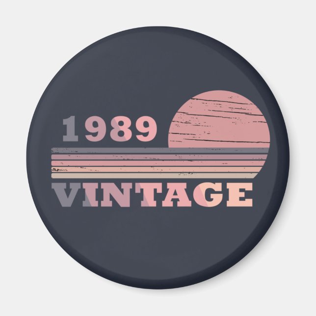 Íman nascer de aniversário de 1989 (Frente)