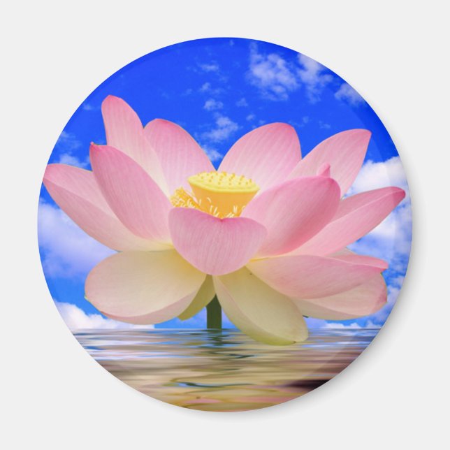 Íman Nascer de Flor de Lotus na Água (Frente)