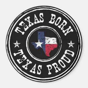 Íman Nascer de Texas do vintage - Texas orgulhoso