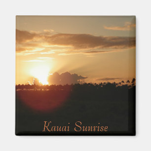 Íman Nascer do sol do Hawaiian de Kauai