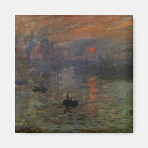 Íman Nascer do sol por Claude Monet, arte da impressão