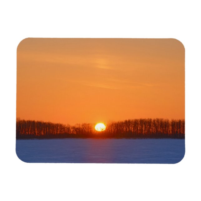 Íman Nascer do sol sobre a pradaria | Manitoba, Canadá (Horizontal)