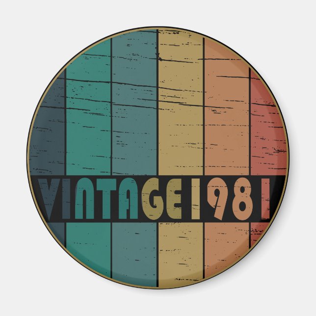 Íman Nascer em 1981 clássico do círculo retrorreflector (Frente)