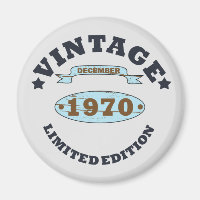 nascer em dezembro de 1970 Vintage aniversário