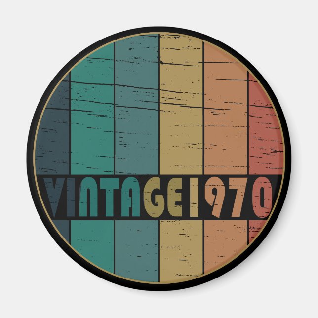 Íman Nascer em presente de aniversário de 1970 (Frente)