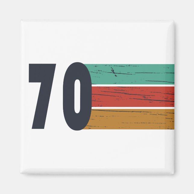 Íman Nascer em presente de aniversário de 1970 (Frente)