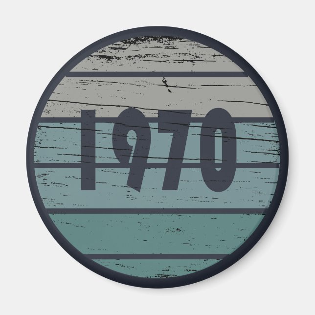 Íman Nascer em presente de aniversário de 1970 (Frente)