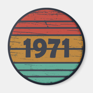 Íman Nascer em presente de aniversário de 1971