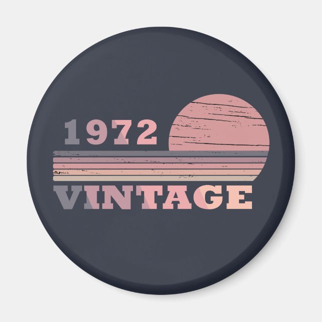 Íman Nascer em presente de aniversário de 1972 (Frente)