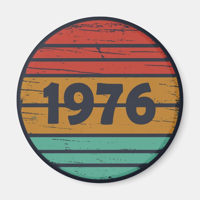 Íman Nascer em presente de aniversário de 1976 (Frente)