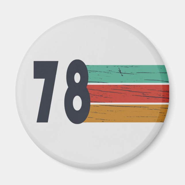 Íman Nascer em presente de aniversário de 1978 (Frente)