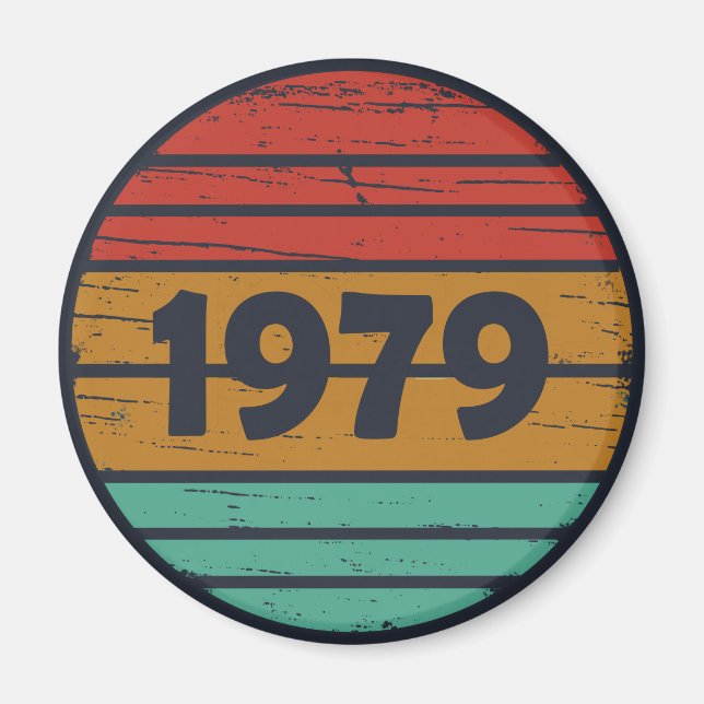 Íman Nascer em presente de aniversário de 1979 (Frente)