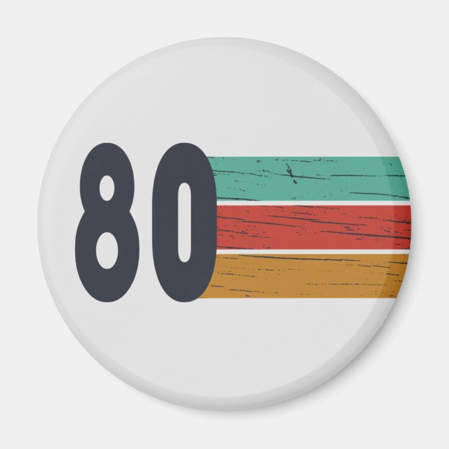 Íman Nascer em presente de aniversário de 1980 (Frente)