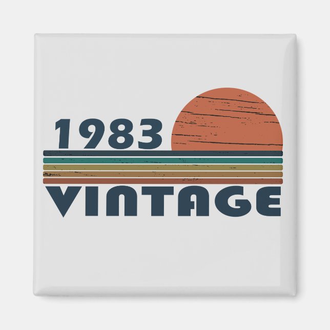 Íman Nascer em presente de aniversário de 1983 (Frente)