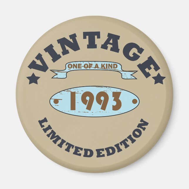 Íman nascer em presente de aniversário de 1993 (Frente)