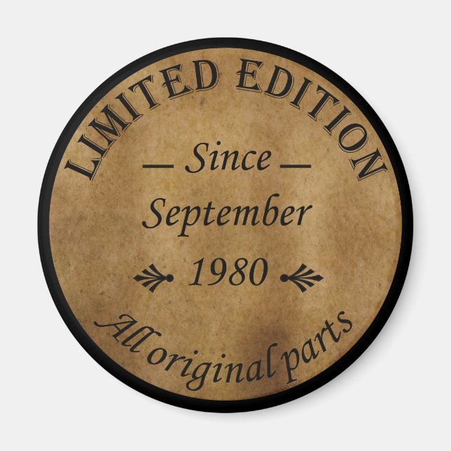 Íman nascer em setembro de 1980, data de nascimento (Frente)