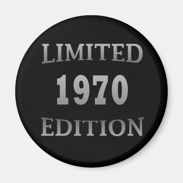 Íman Nascer na edição limitada de aniversário de 1970 (Frente)