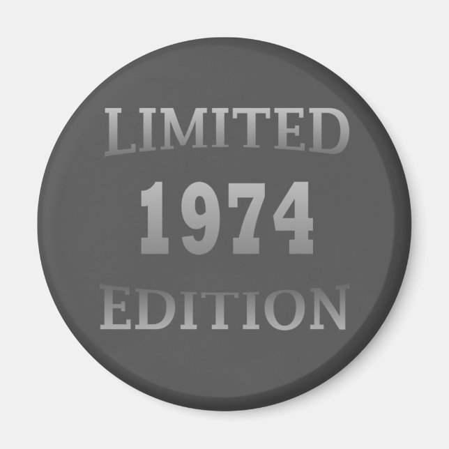 Íman Nascer na festa de aniversário de 1974 (Frente)