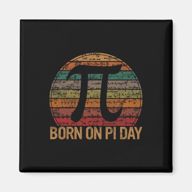 Íman Nascer No Dia Pi Equações Matemáticas Sunset Gift  (Frente)