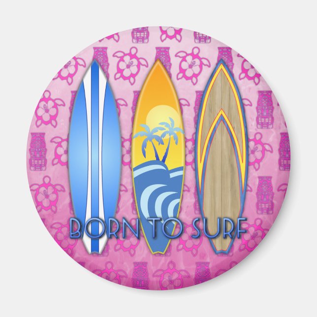 Íman Nascer Para Surf (Frente)