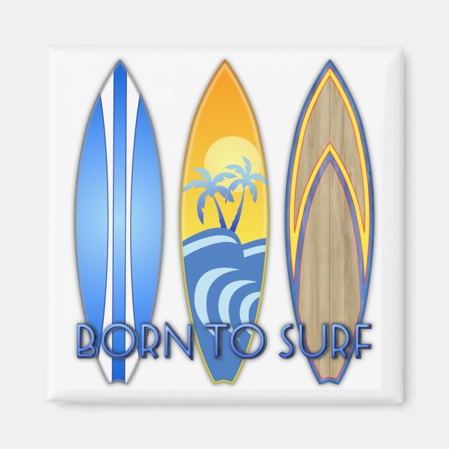 Íman Nascer Para Surf (Frente)