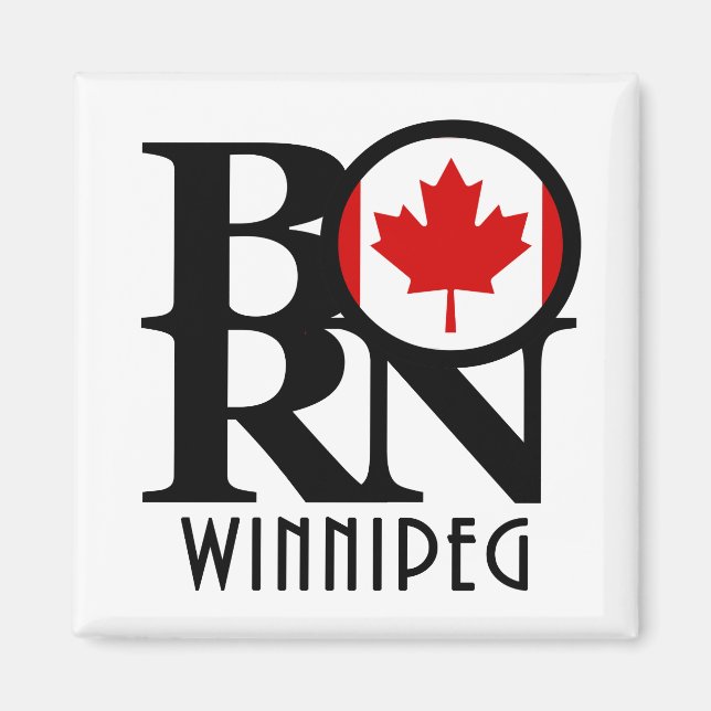 Íman NASCER Winnipeg Canadá (Frente)