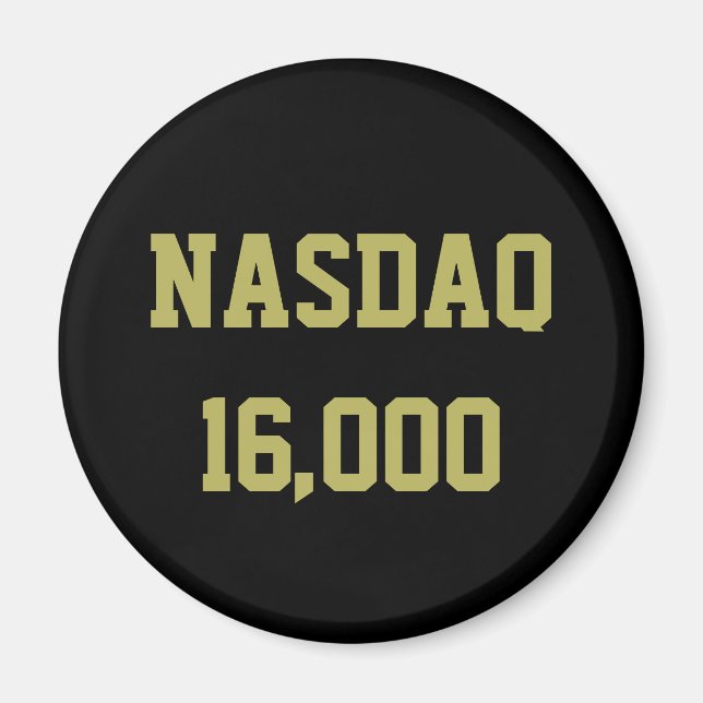 Íman NASDAQ 16000 Celebração do mercado de ações (Frente)