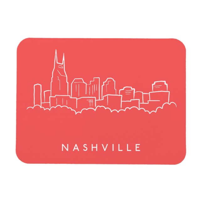 Íman Nashville Skyline (Horizontal)