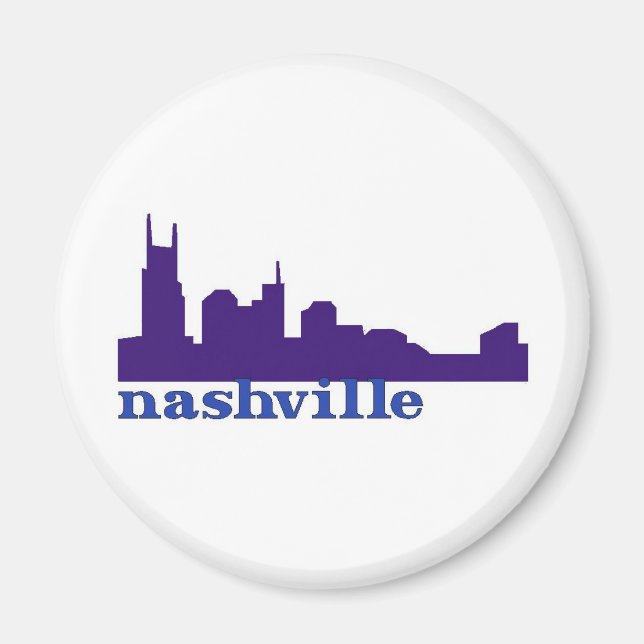 Íman Nashville Skyline Purple (Frente)