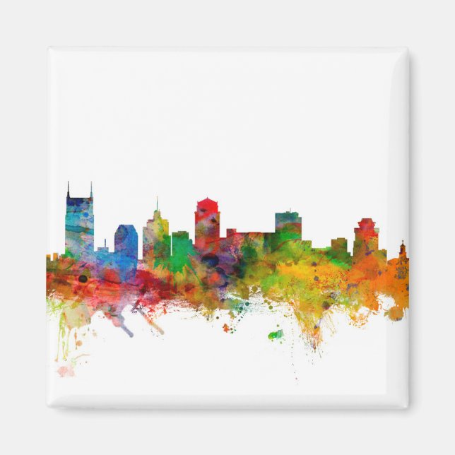 Íman Nashville Tennessee Skyline (Frente)