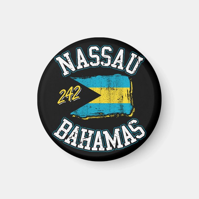 Íman Nassau Bahamas Bandeira do Magnet Vacation Cruise  (Frente)