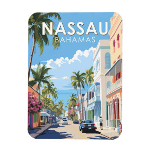 Íman Nassau Bahamas Viagem Art Vintage