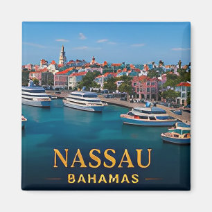 Íman ✈️ Nassau Bahamas Viagem Presente 🌴