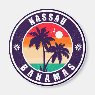 Íman Nassau Palm Tree Bahamas Vintage Souvenirs 80s