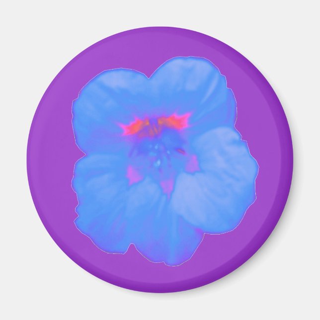 Íman Nasturtium Bright Blue Magnet (Frente)