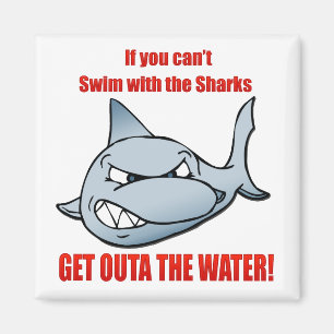 Íman Natação com os tubarões