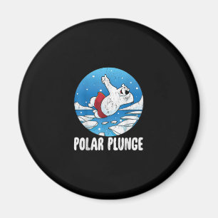 Íman Natação de inverno do Urso Polar de Gelado Polar