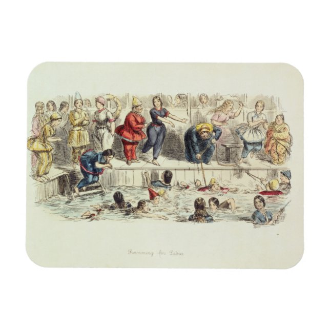 Íman Natação para Mulheres, 1844 (lito) (Horizontal)