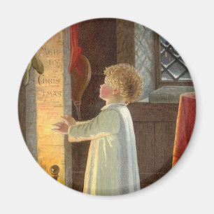 Íman Natais vintages, Aquecimento infantil pela Lareira