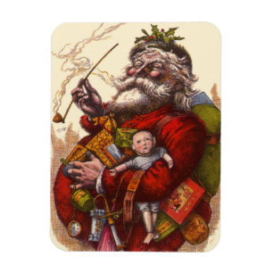 Íman Natais vintages, Brinquedos de Pipe do Papai Noel 