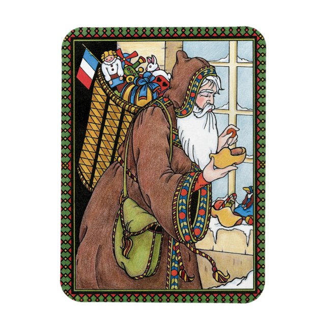 Íman Natais vintages, Noel Toys Clogs Calçados (Vertical)