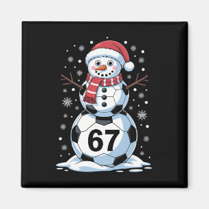 Íman Natal 67 Meme Futebol Boneco de Neve Árvore Divert