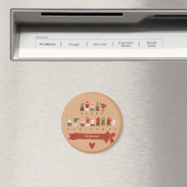 Íman NATAL Aconchegante Personalizado em ASL