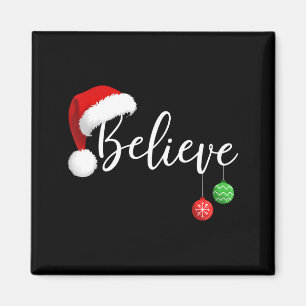 Íman Natal Acredite No Papai Noel Funny Xmas Família