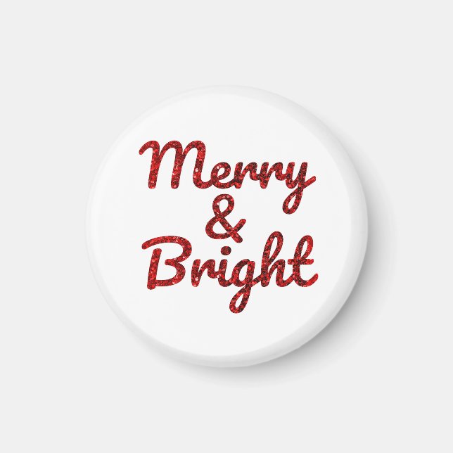 Íman Natal Alegre e Brilhante (Frente)