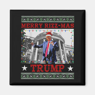 Íman Natal Alegre Trump Divertido Humorístico Dança Tru